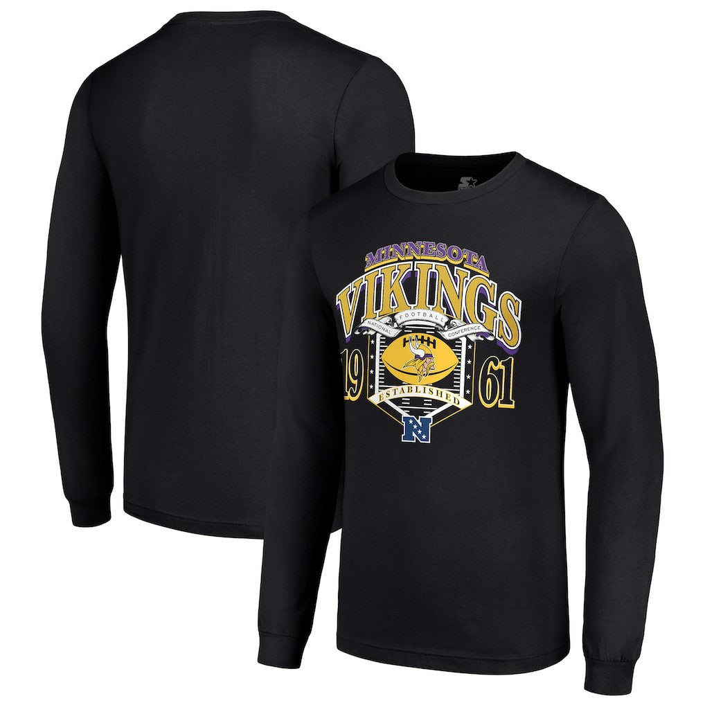 NFL Minnesota Vikings Starter Retro Long Sleeve Graphic T-Shirt