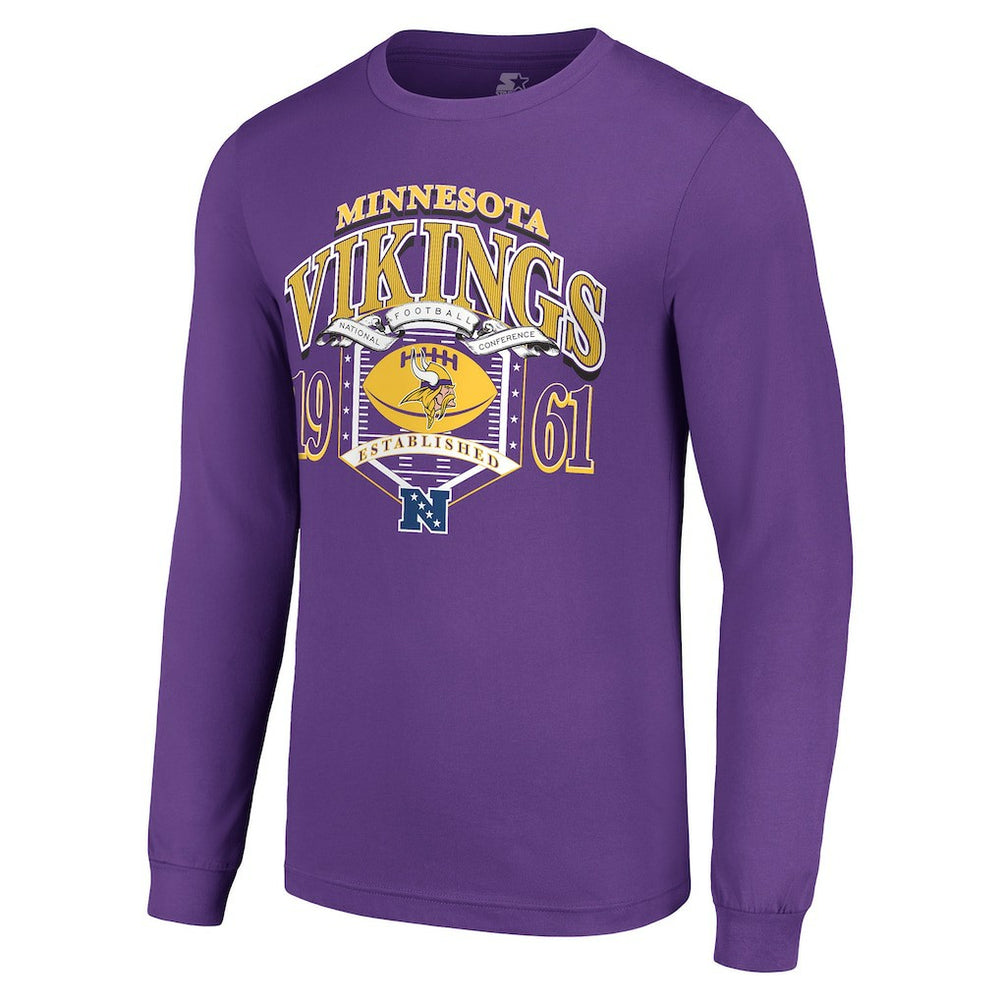 NFL Minnesota Vikings Starter Retro Long Sleeve Graphic T-Shirt