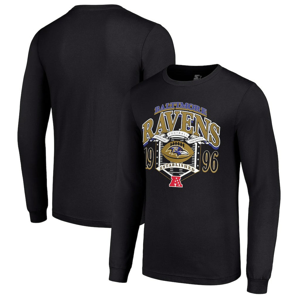 NFL Baltimore Ravens Starter Retro Long Sleeve Graphic T-Shirt