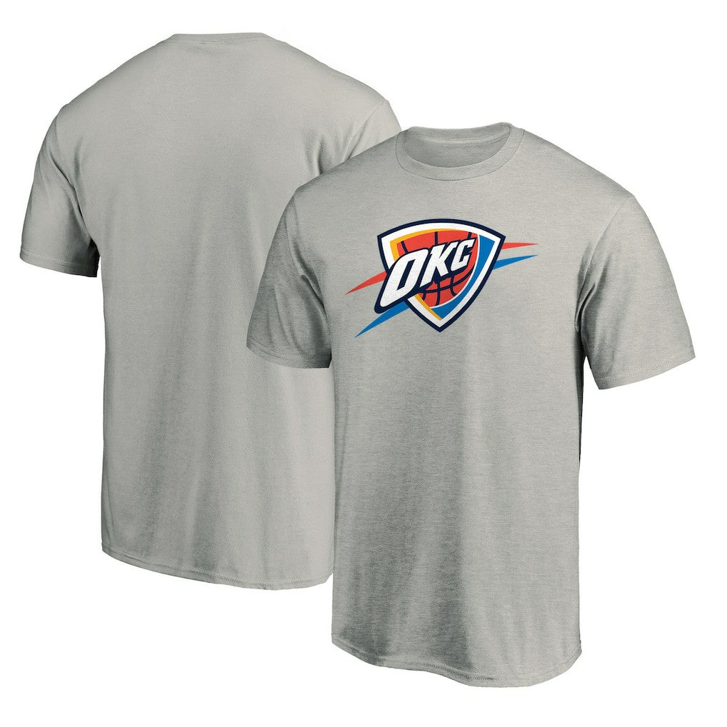 Oklahoma City Thunder Primary Logo T-Shirt - Heather Gray discount