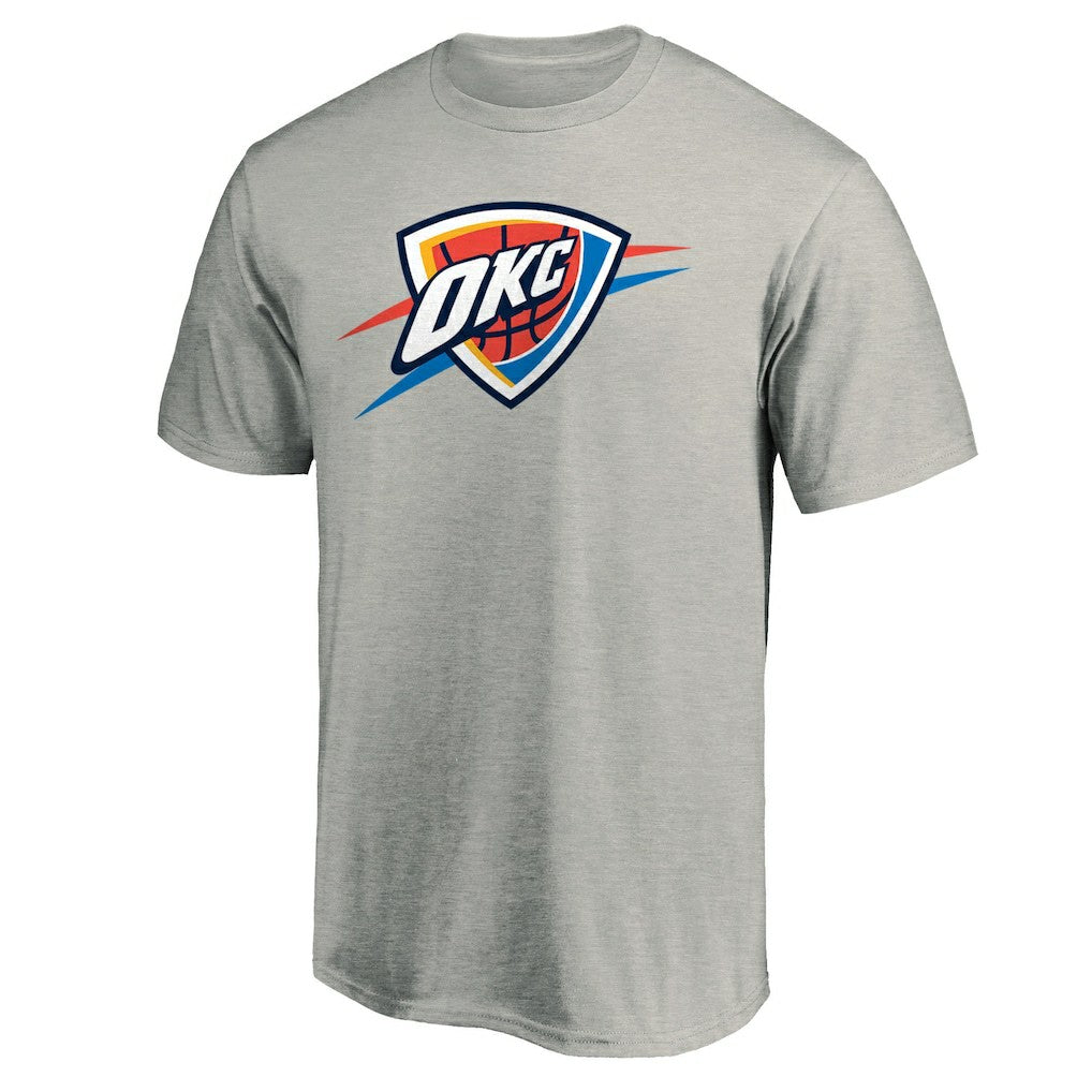 Oklahoma City Thunder Primary Logo T-Shirt - Heather Gray discount