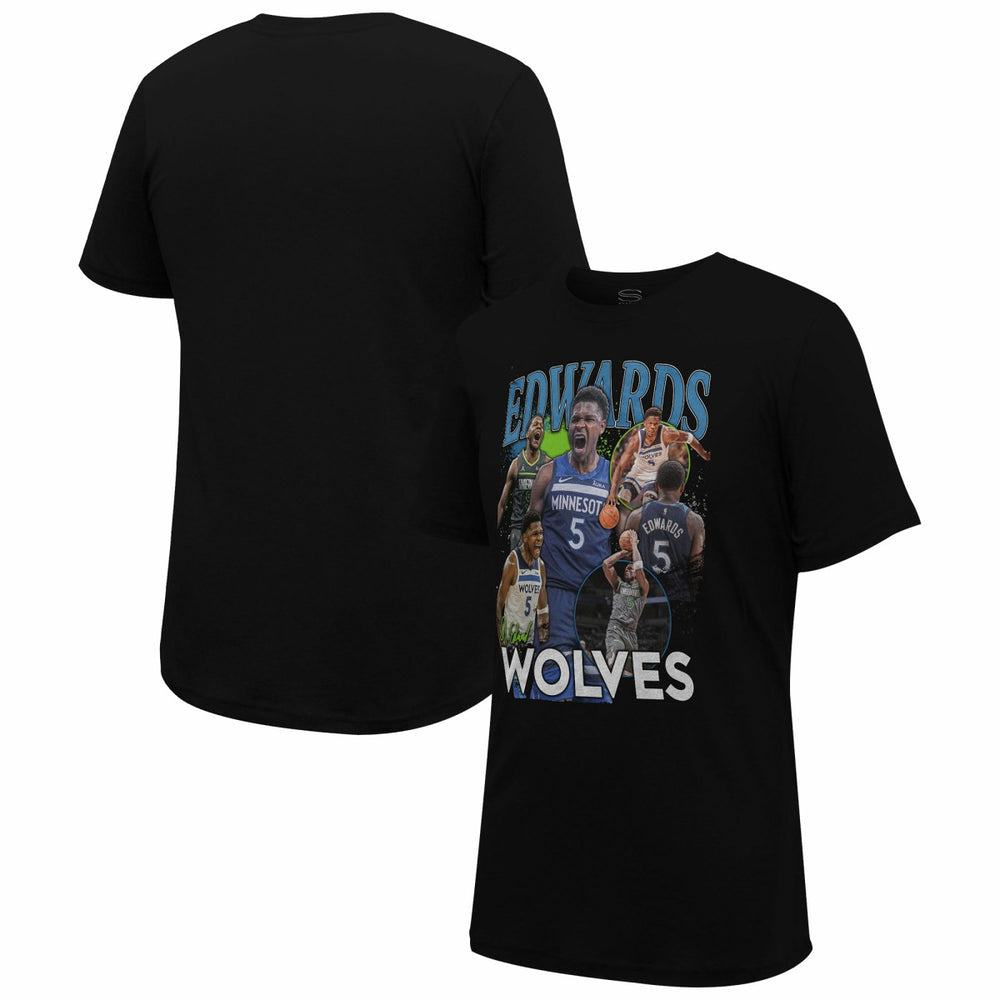 Anthony Edwards Minnesota Timberwolves Stadium Essentials Unisex Player Crossroads T-Shirt - Black for sale