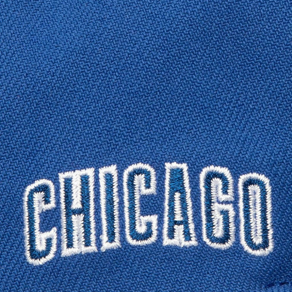 Chicago Cubs Full Frontal Snapback Hat - Royal | Mitchell & Ness