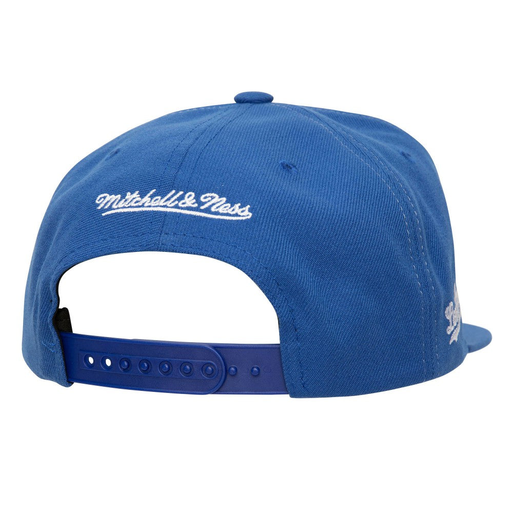 Los Angeles Dodgers Full Frontal Snapback Hat - Royal | Mitchell & Ness
