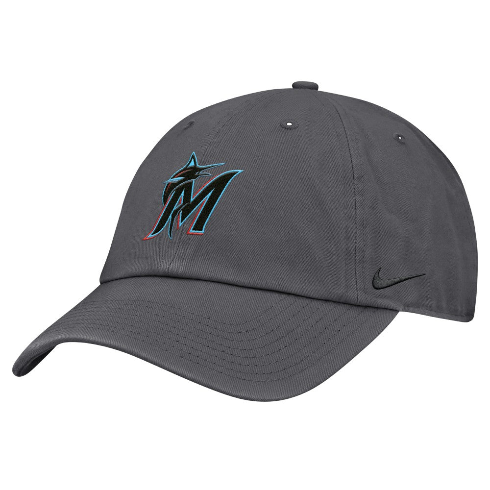 Miami Marlins Club Adjustable Hat - Gray | Nike