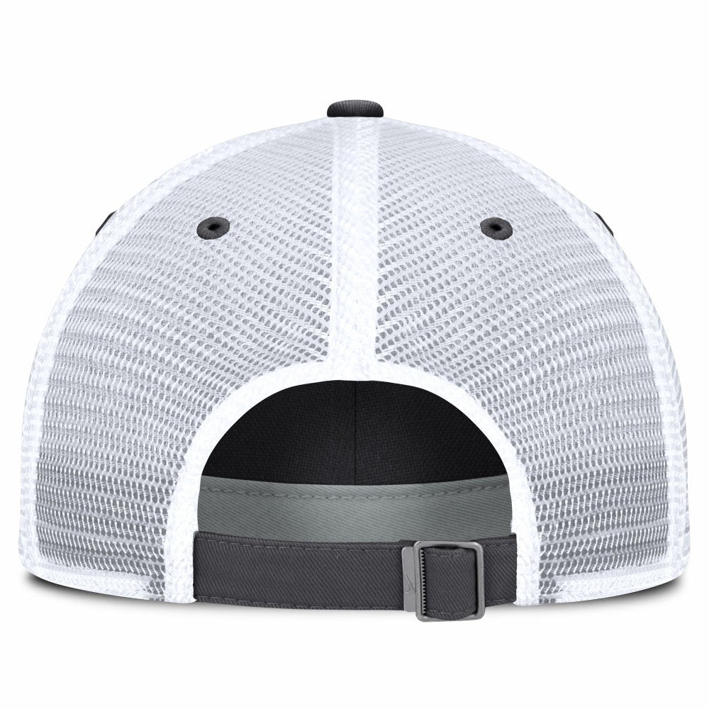 Los Angeles Dodgers Wordmark Club Adjustable Trucker Hat - Gray | Nike