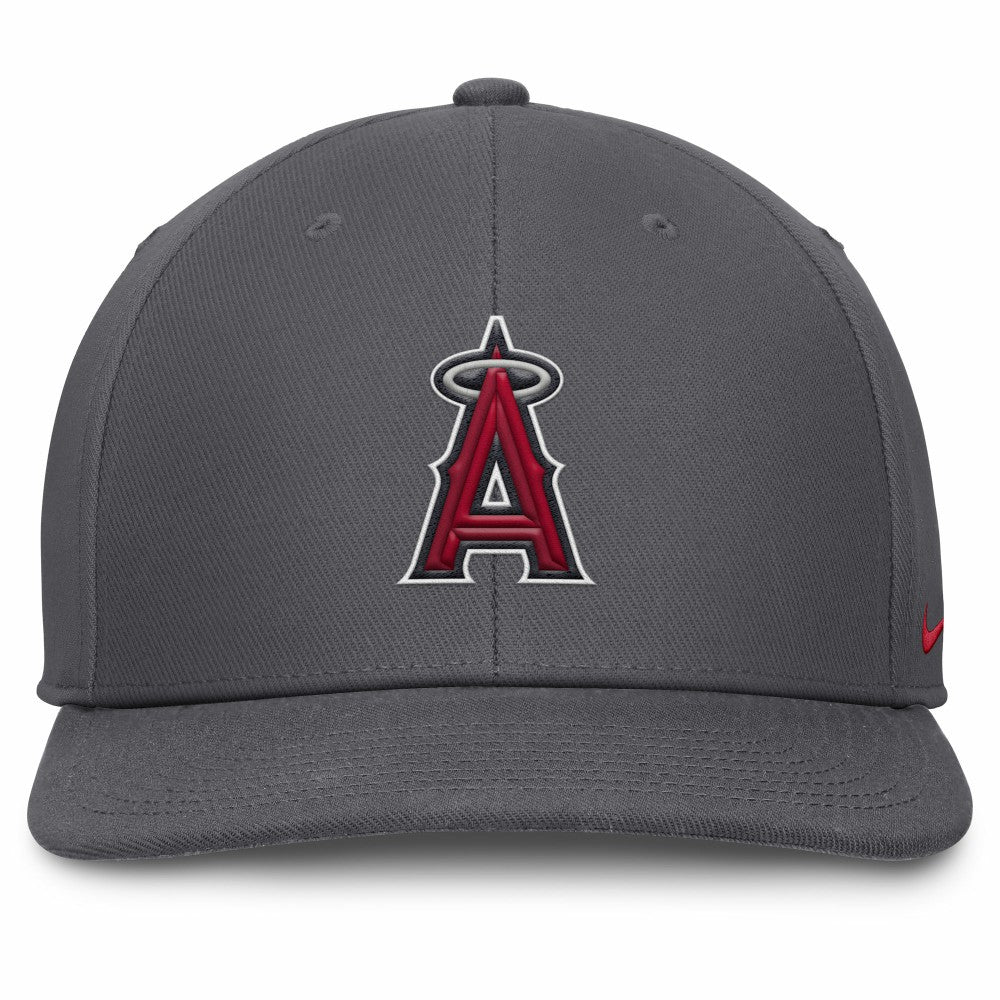 Los Angeles Angels Pro Performance Snapback Hat - Gray | Nike