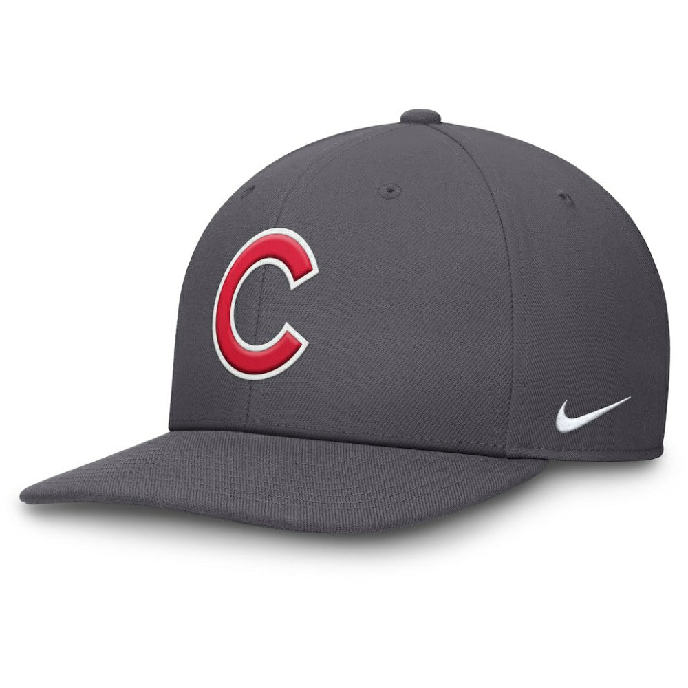 Chicago Cubs Pro Performance Snapback Hat - Gray | Nike