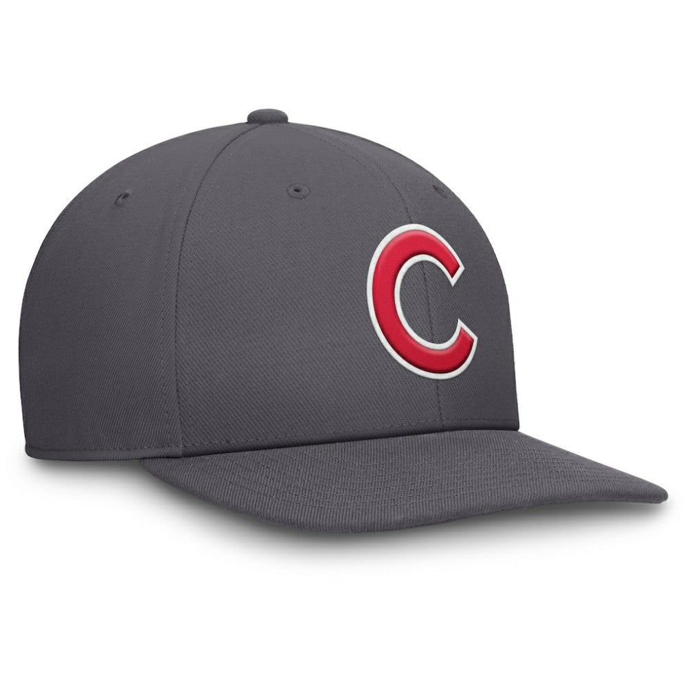 Chicago Cubs Pro Performance Snapback Hat - Gray | Nike