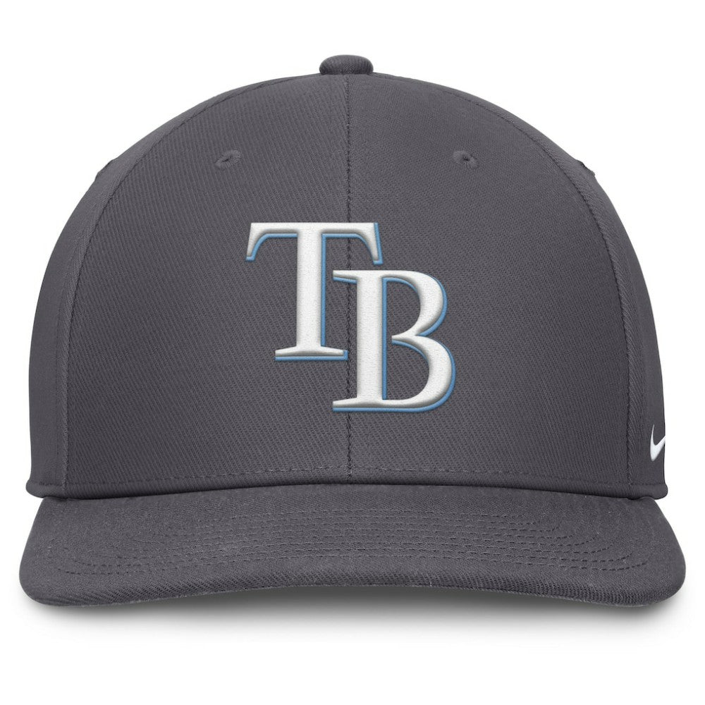 Tampa Bay Rays Pro Performance Snapback Hat - Gray | Nike
