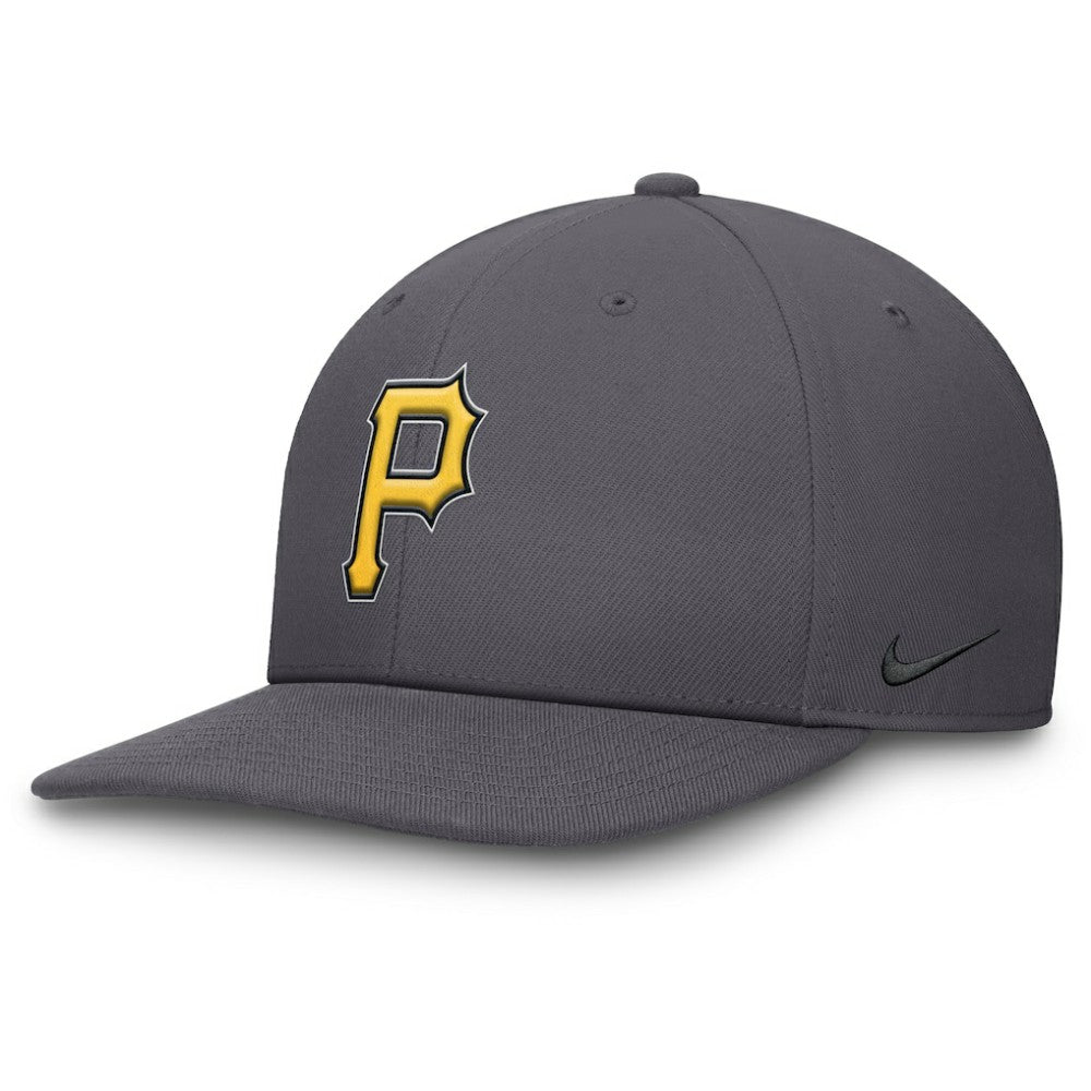 Pittsburgh Pirates Pro Performance Snapback Hat - Gray | Nike