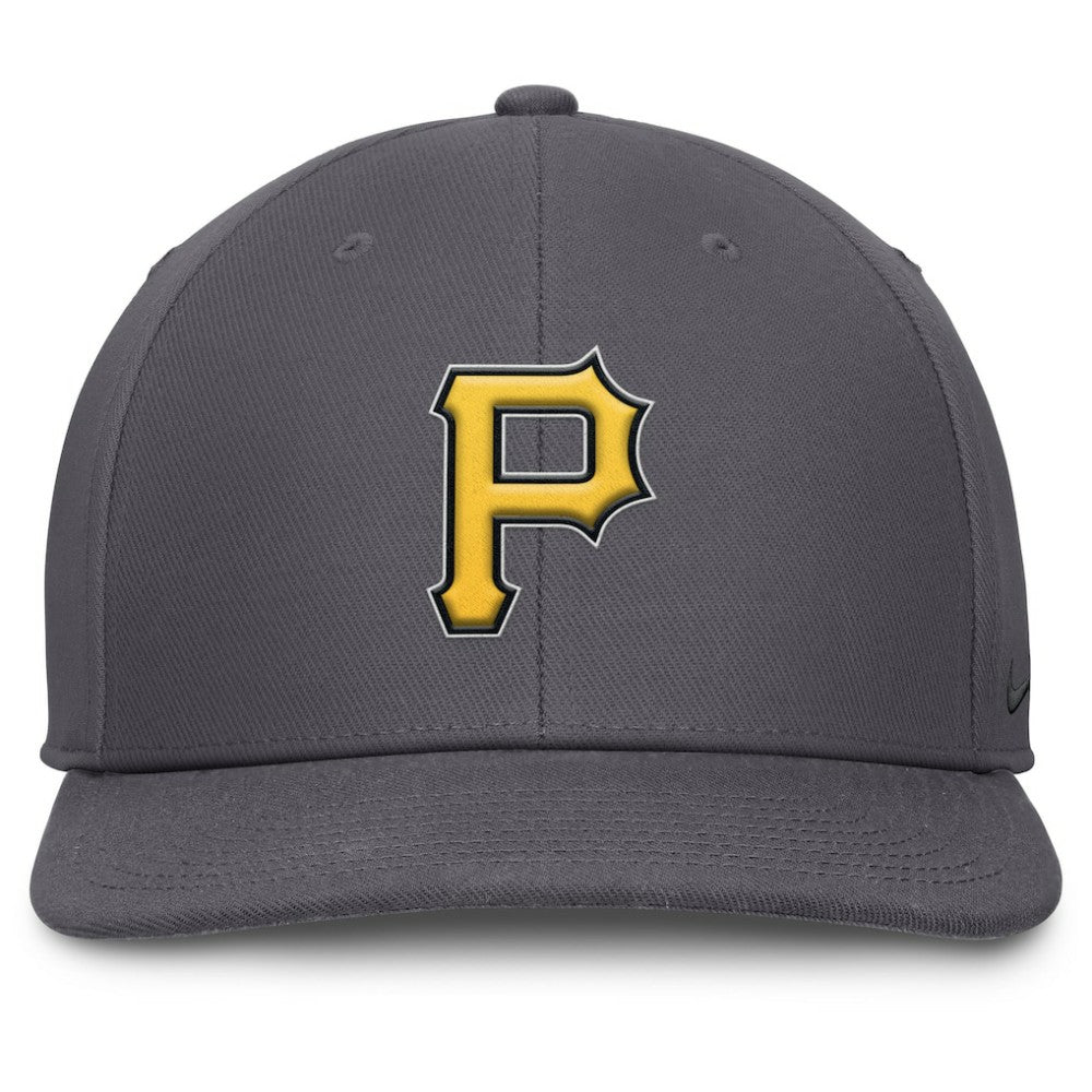 Pittsburgh Pirates Pro Performance Snapback Hat - Gray | Nike