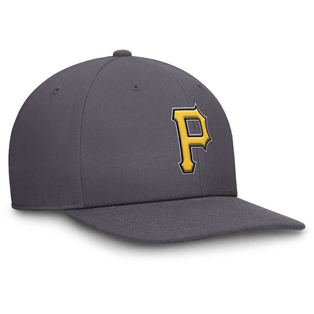 Pittsburgh Pirates Pro Performance Snapback Hat - Gray | Nike