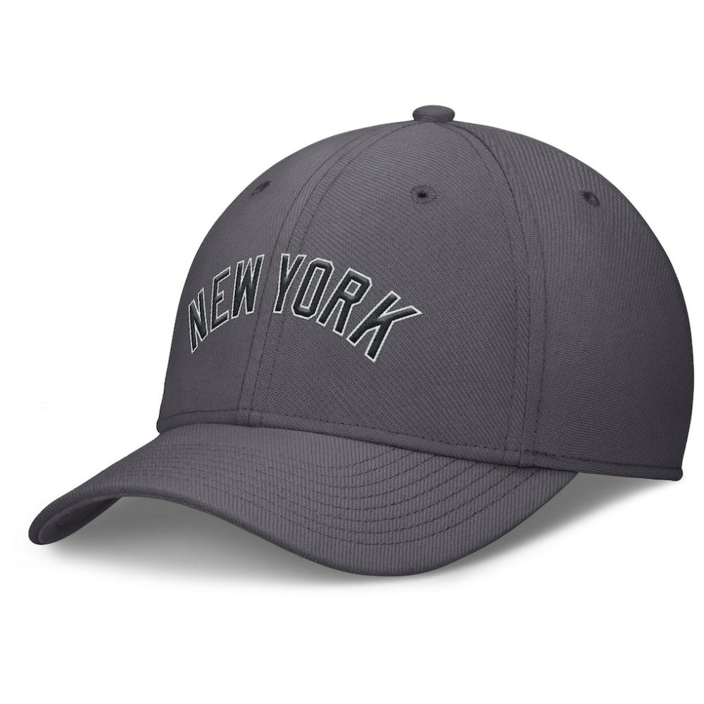 New York Yankees Swoosh Performance Flex Hat - Gray | Nike