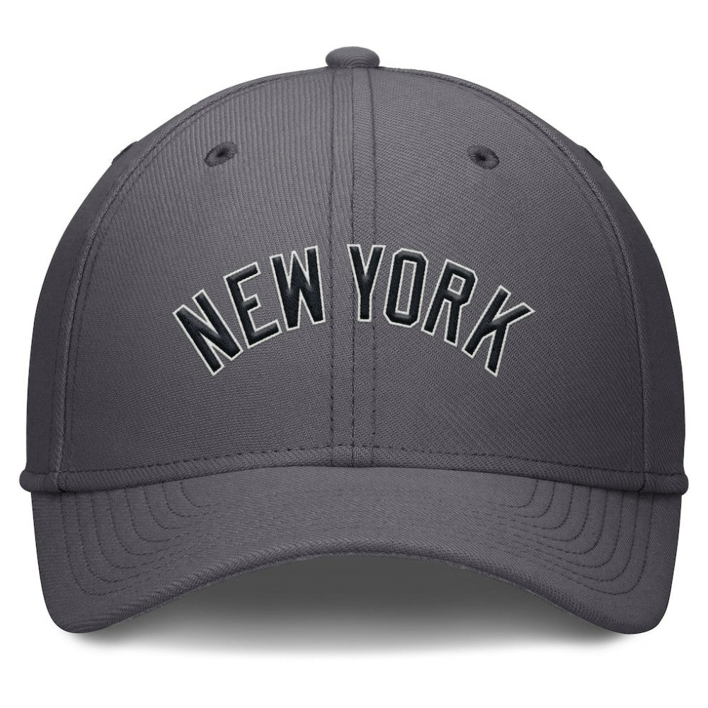 New York Yankees Swoosh Performance Flex Hat - Gray | Nike