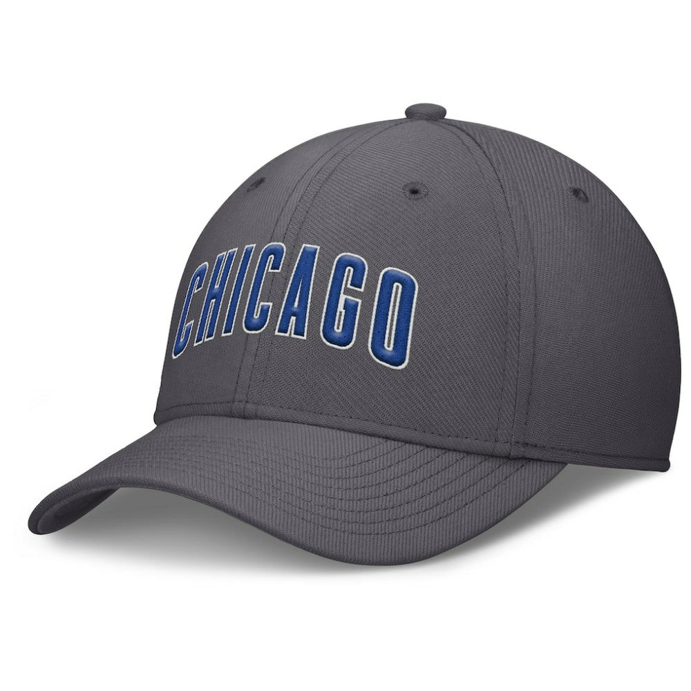 Chicago Cubs Swoosh Performance Flex Hat - Gray | Nike