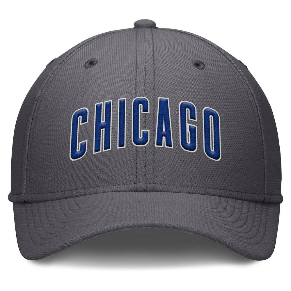 Chicago Cubs Swoosh Performance Flex Hat - Gray | Nike