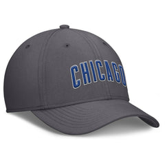 Chicago Cubs Swoosh Performance Flex Hat - Gray | Nike