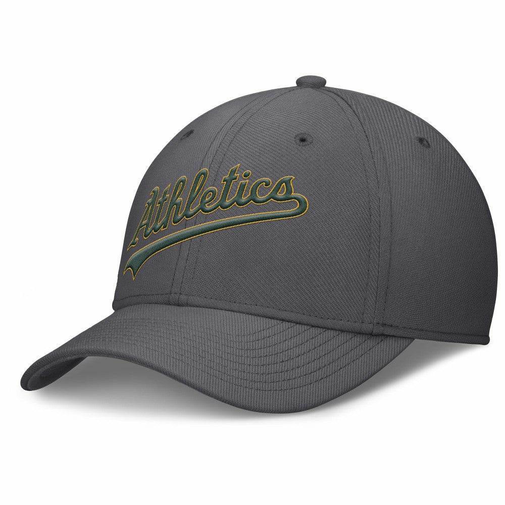 Athletics Swoosh Performance Flex Hat - Gray | Nike
