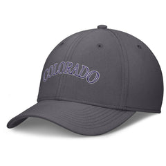 Colorado Rockies Swoosh Performance Flex Hat - Gray | Nike