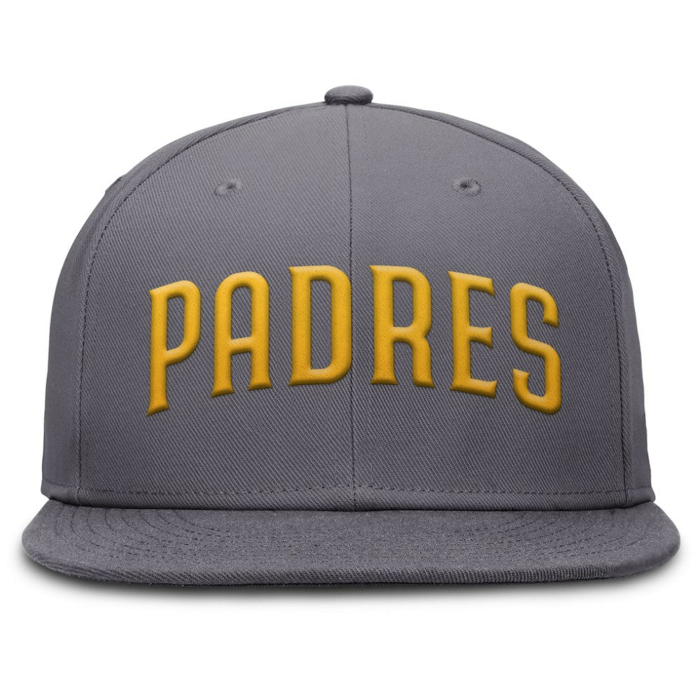 San Diego Padres Performance True Fitted Hat - Gray | Nike