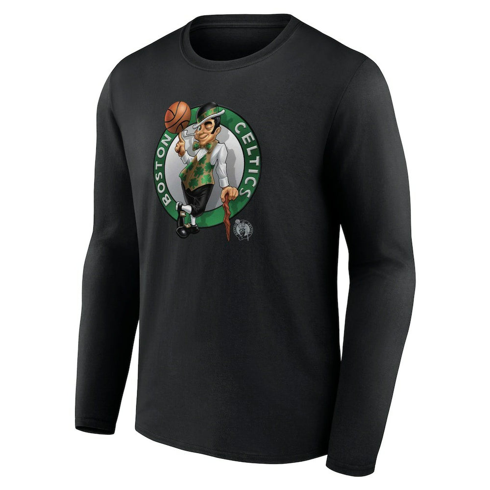 Boston Celtics Midnight Mascot Long Sleeve T-Shirt - Black outlet