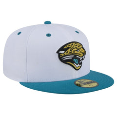 NFL Jacksonville Jaguars Throwback Logo Flipside Two-Tone 59FIFTY Fitted Hat