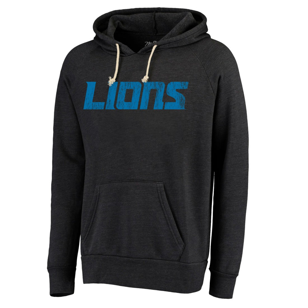 NFL Detroit Lions Majestic Threads Raglan Tri-Blend Pullover Hoodie