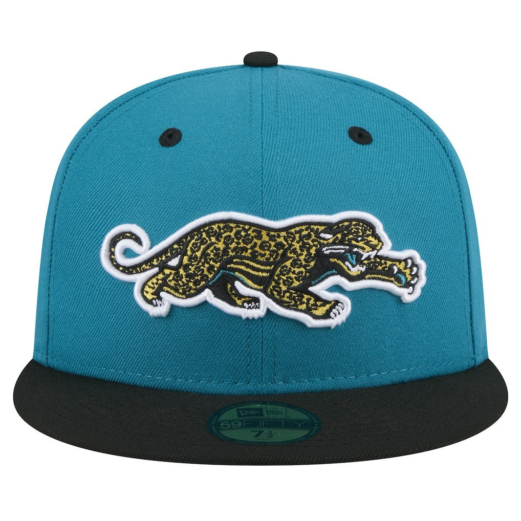 NFL Jacksonville Jaguars Throwback Crawl Flipside Two-Tone 59FIFTY Fitted Hat
