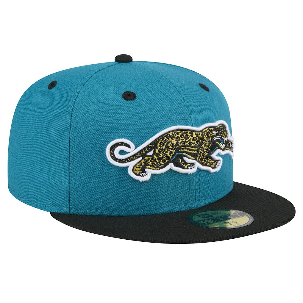 NFL Jacksonville Jaguars Throwback Crawl Flipside Two-Tone 59FIFTY Fitted Hat