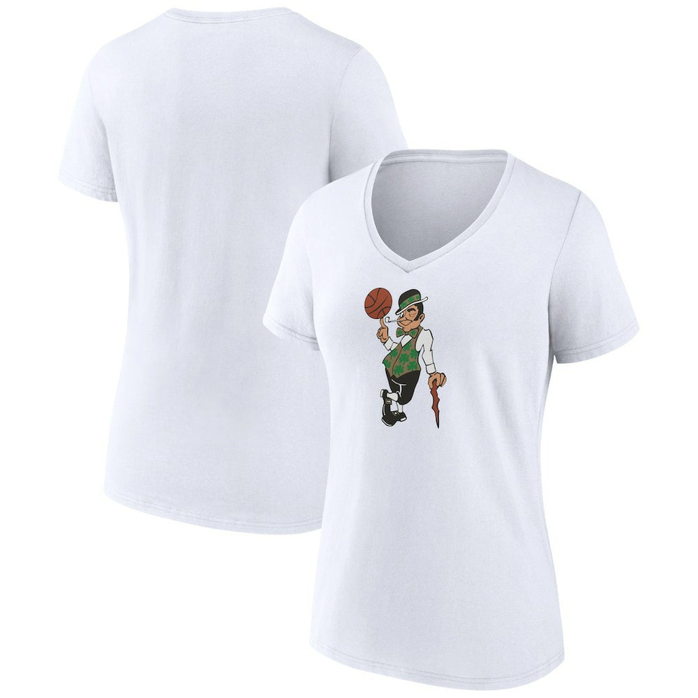 Boston Celtics Women's Alternate Logo V-Neck T-Shirt - White cheap