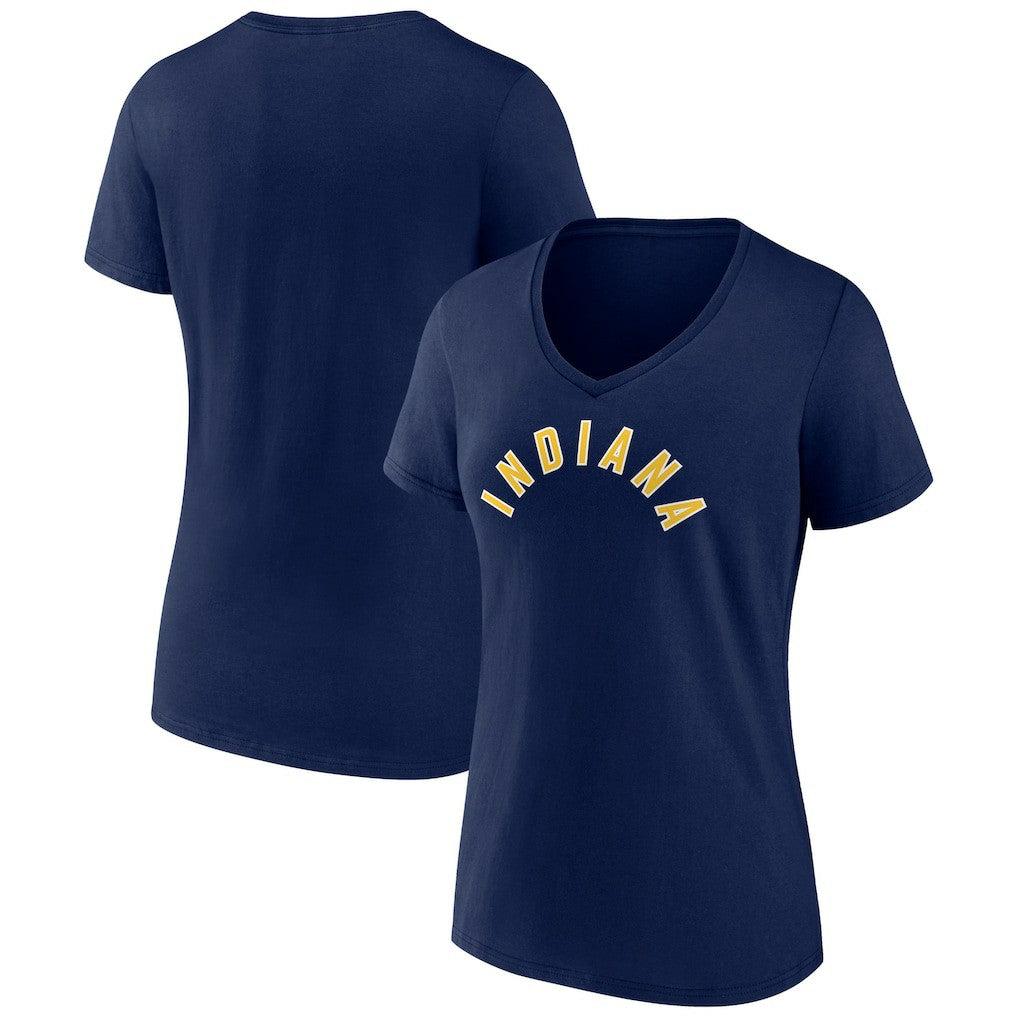 Indiana Pacers Women's Wordmark Alternate V-Neck T-Shirt - Navy online