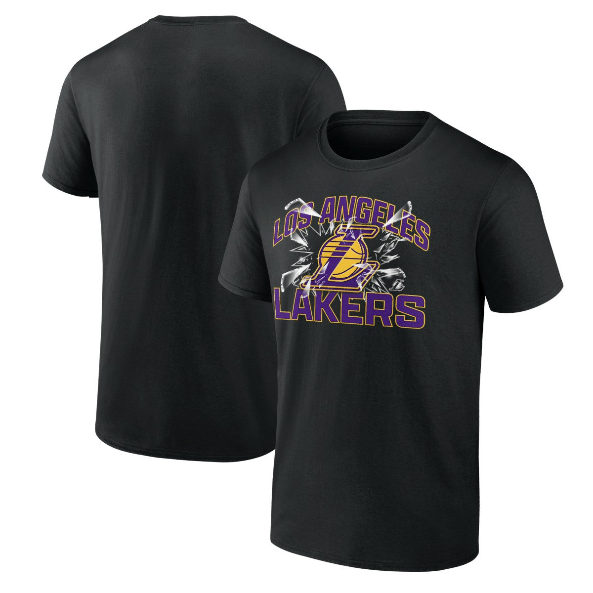 Los Angeles Lakers Shattered T-Shirt - Black on sale