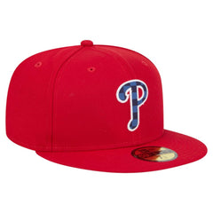Philadelphia Phillies Checkered Undervisor 59FIFTY Fitted Hat - Red | New Era