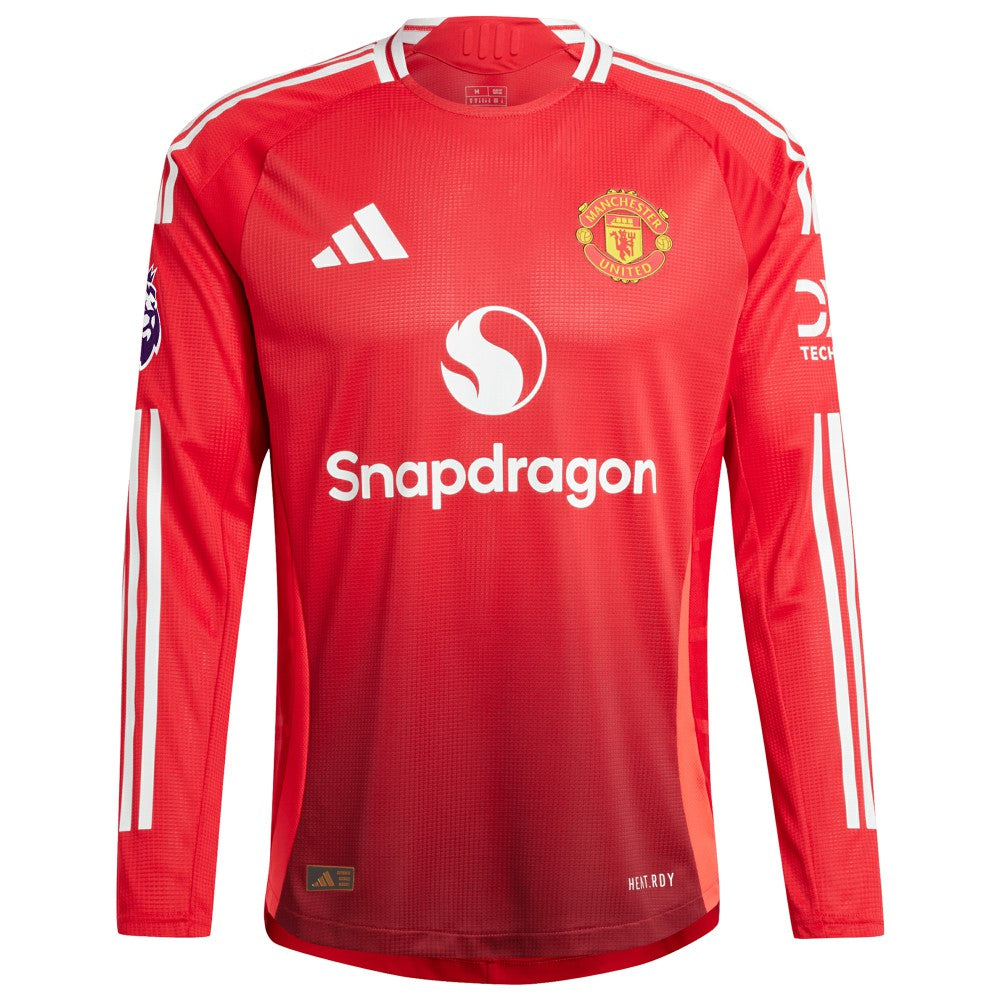 Manchester United 2024/25 Home Custom Long Sleeve Jersey / Soccer New