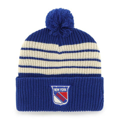 New York Rangers '47 Old Time Hockey Barn Cuffed Knit Hat with Pom
