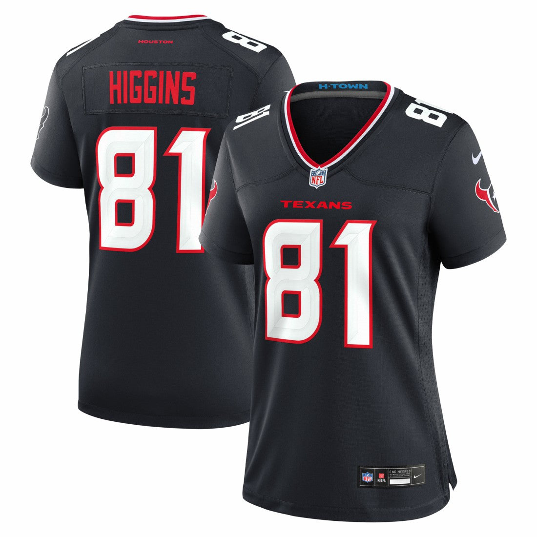 NFL Houston Texans Jayden Higgins  Women's Game Jersey