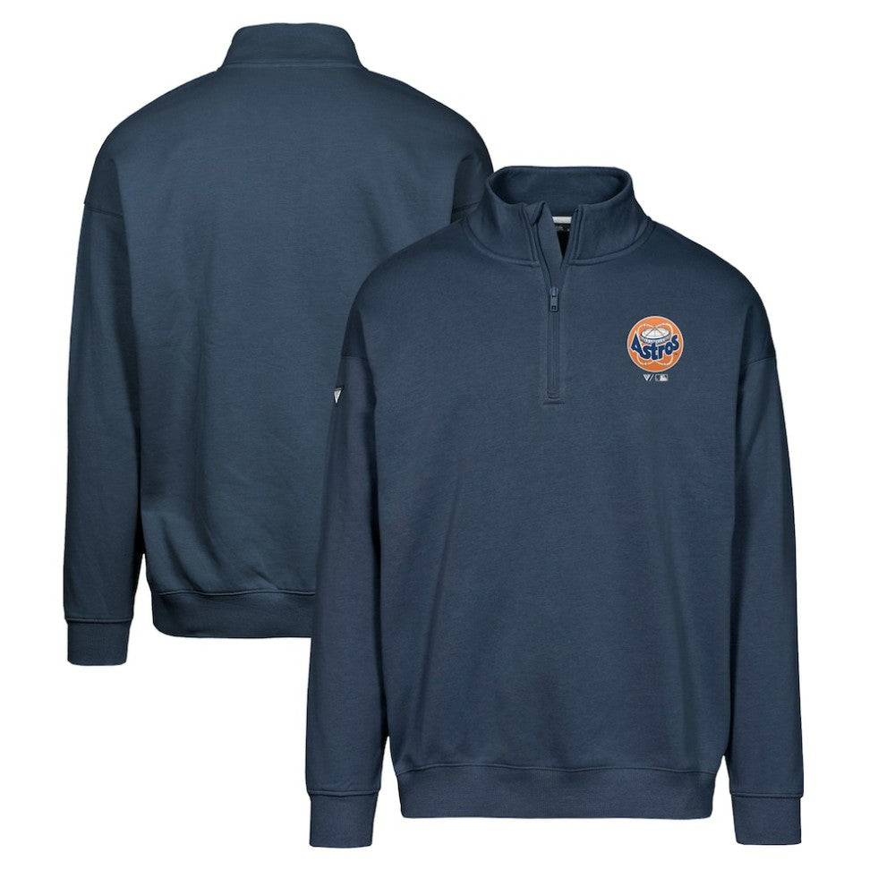 Houston Astros Levelwear Murray Core Logo Quarter-Zip Pullover Top - Navy