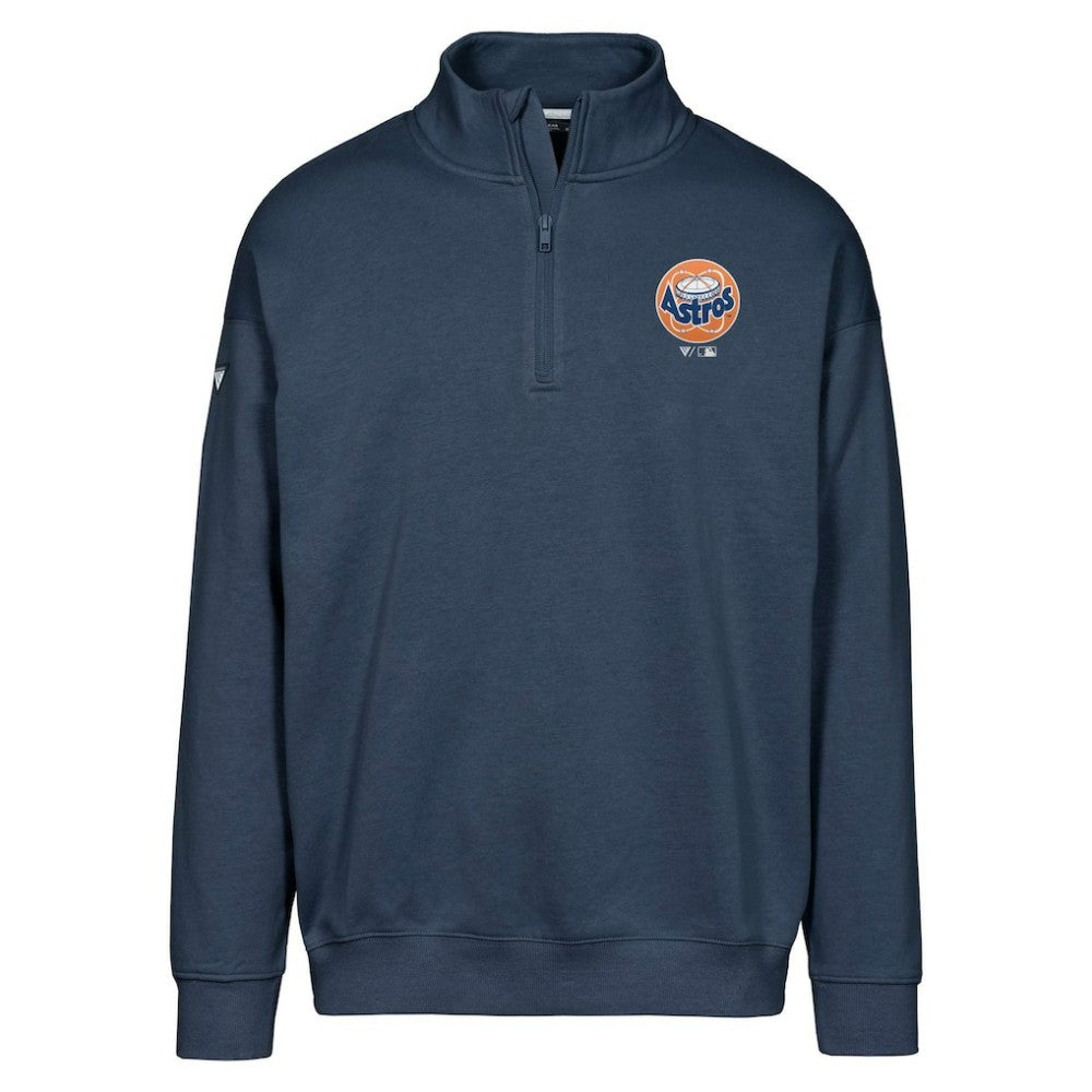 Houston Astros Levelwear Murray Core Logo Quarter-Zip Pullover Top - Navy