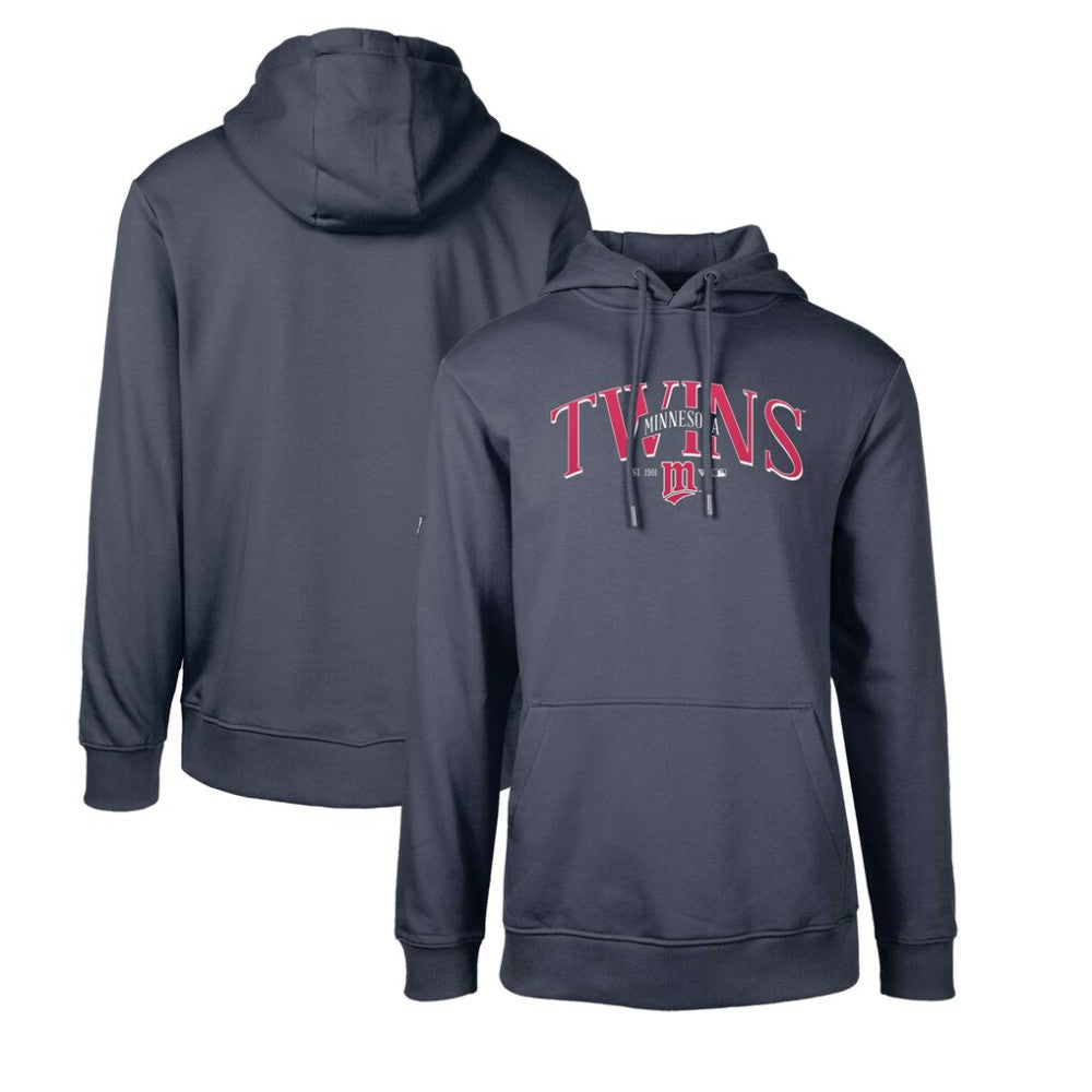 Minnesota Twins Levelwear Cooperstown Collection Podium Retro Spellout Pullover Hoodie - Navy