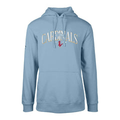 St. Louis Cardinals Levelwear Cooperstown Collection Podium Retro Spellout Pullover Hoodie - Light Blue