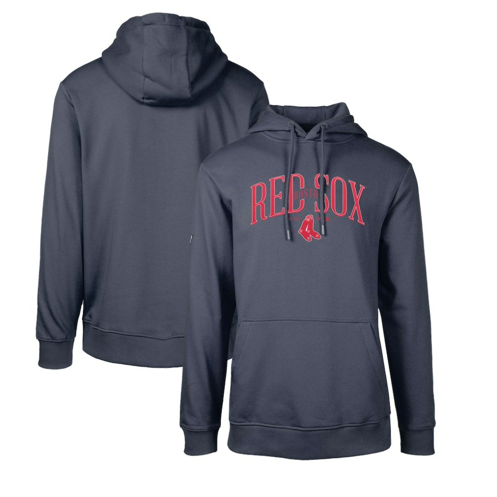 Boston Red Sox Levelwear Cooperstown Collection Podium Retro Spellout Pullover Hoodie - Navy