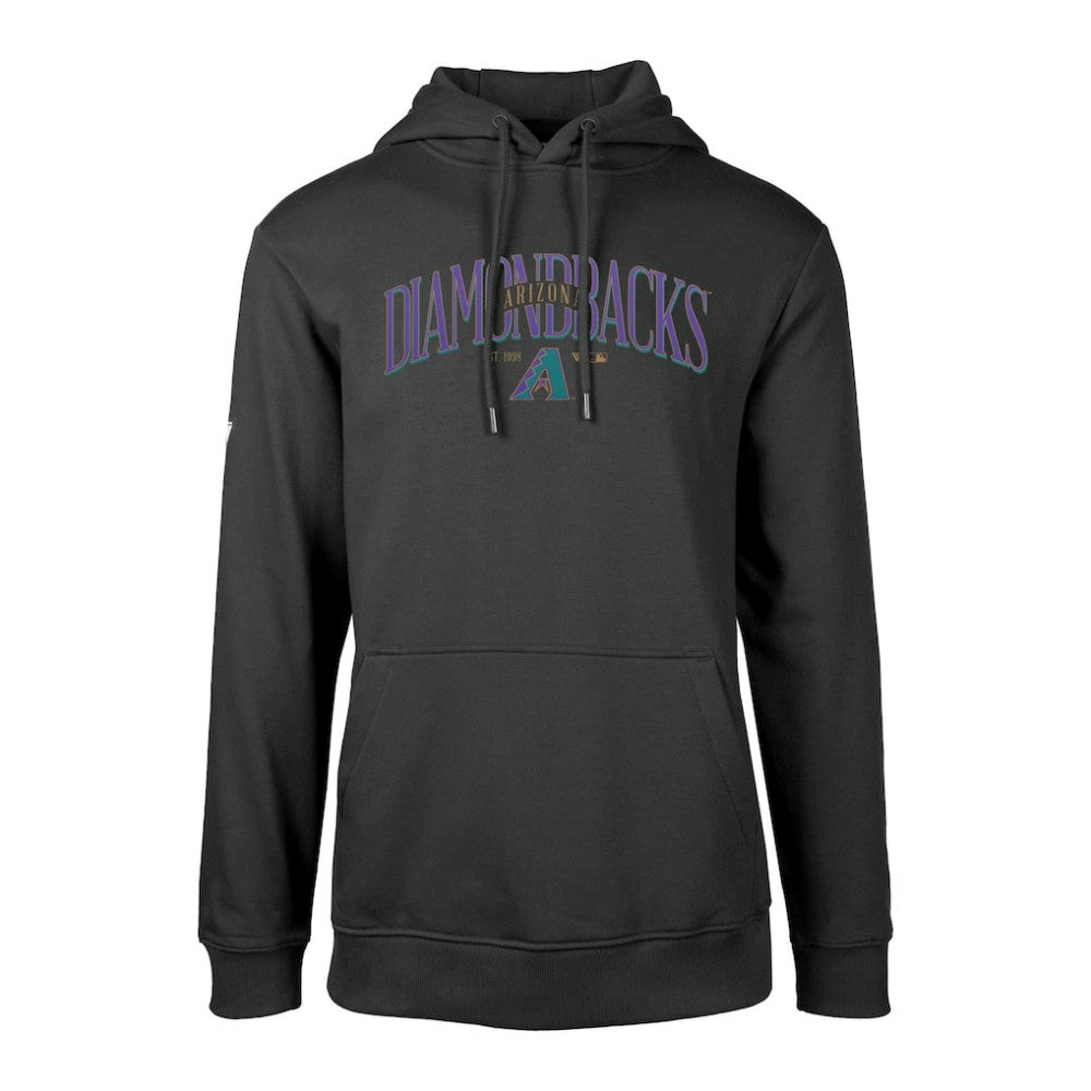 Arizona Diamondbacks Levelwear Cooperstown Collection Podium Retro Spellout Pullover Hoodie - Black
