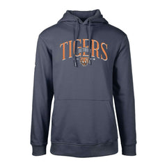 Detroit Tigers Levelwear Cooperstown Collection Podium Retro Spellout Pullover Hoodie - Navy