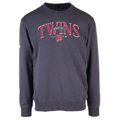 Minnesota Twins Levelwear Zane Cooperstown Collection Retro Spellout Pullover Sweatshirt - Navy
