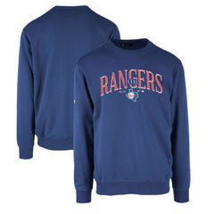 Texas Rangers Levelwear Zane Cooperstown Collection Retro Spellout Pullover Sweatshirt - Royal