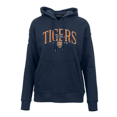 Detroit Tigers Levelwear Women's Adorn Cooperstown Collection Retro Spellout Pullover Hoodie - Navy