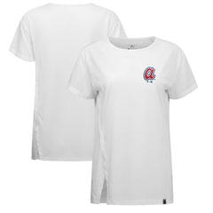 Atlanta Braves Levelwear Women's Influx Cooperstown Core Logo T-Shirt - White