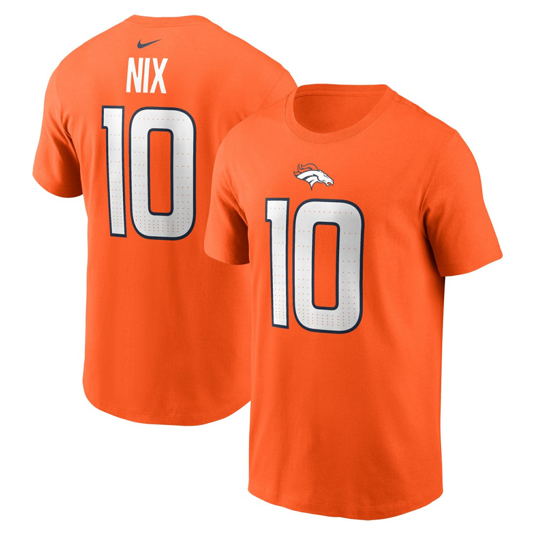 NFL Denver Broncos Bo Nix  Name & Number T-Shirt