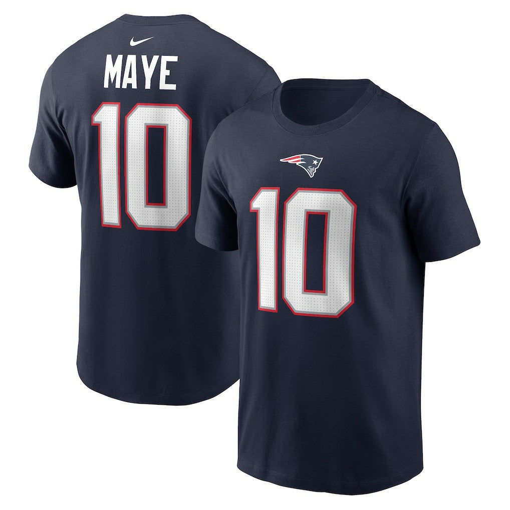 NFL New England Patriots Drake Maye  Name & Number T-Shirt